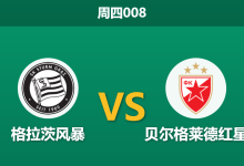 2025年12月11日 周四008 欧罗巴:格拉茨风暴vs贝尔格莱德红星——伤兵满营下的意志对决,谁能守住底线?-足球赛事前瞻 | AI 智能分析 | 足球数据解读 - 球小智