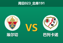 2025年12月21日 周日023_北单191 赛前深度:埃尔切 vs 巴列卡诺 — 核心缺阵与体能隐忧,谁能主导周一之夜?-足球赛事前瞻 | AI 智能分析 | 足球数据解读 - 球小智