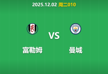 2025年12月2日 周二010 足球分析:富勒姆vs曼城,蓝月亮中场真空遇上农场主锐利反击,连胜纪录能否延续?-足球赛事前瞻 | AI 智能分析 | 足球数据解读 - 球小智