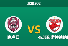 2026年3月9日 北单302 克卢日 vs 布加勒斯特迪纳摩赛前分析：强强对话，主队数据走高是否暗藏冷意？-足球赛事前瞻 | AI 智能分析 | 足球数据解读 - 球小智