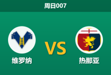 2026年3月15日 周日007 维罗纳 vs 热那亚赛前分析:保级队迎战中游,客队客场疲软是否暗藏冷门?-足球赛事前瞻 | AI 智能分析 | 足球数据解读 - 球小智