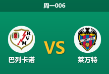 2026年3月16日 周一006 巴列卡诺 vs 莱万特赛前分析：莱万特核心大面积停赛，巴列卡诺能否主场大胜？-足球赛事前瞻 | AI 智能分析 | 足球数据解读 - 球小智