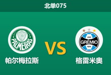 2026年4月2日 北单075 帕尔梅拉斯 vs 格雷米奥赛前分析：客队遭遇严重伤病潮，主队让步是否稳操胜券？-足球赛事前瞻 | AI 智能分析 | 足球数据解读 - 球小智