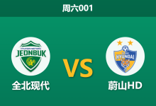2026年4月4日 周六001 全北现代 vs 蔚山HD赛前分析:蔚山HD走势诡异,全北主场能否打破僵局?-足球赛事前瞻 | AI 智能分析 | 足球数据解读 - 球小智